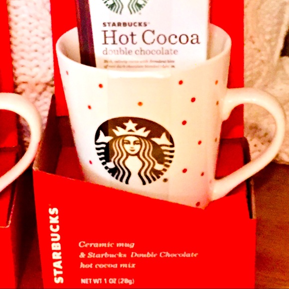 Starbucks hot cocoa mugs cups set - Christmas kitchen home decor winter … - Picture 1 of 3